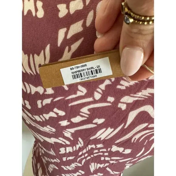 NWT SKIMS Raspberry Swirl Bodysuit size 2x - Picture 3 of 4